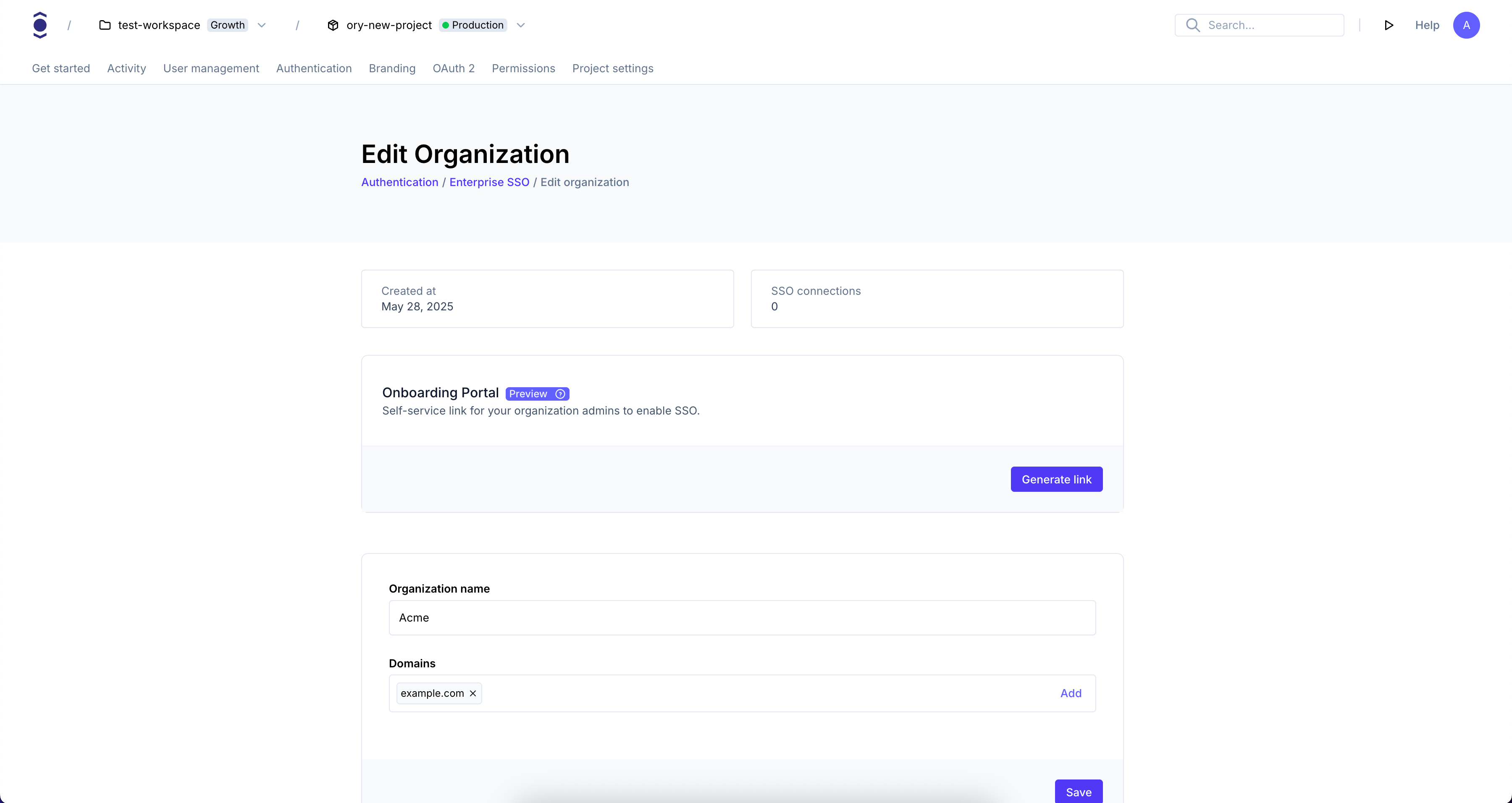 Onboarding portal link